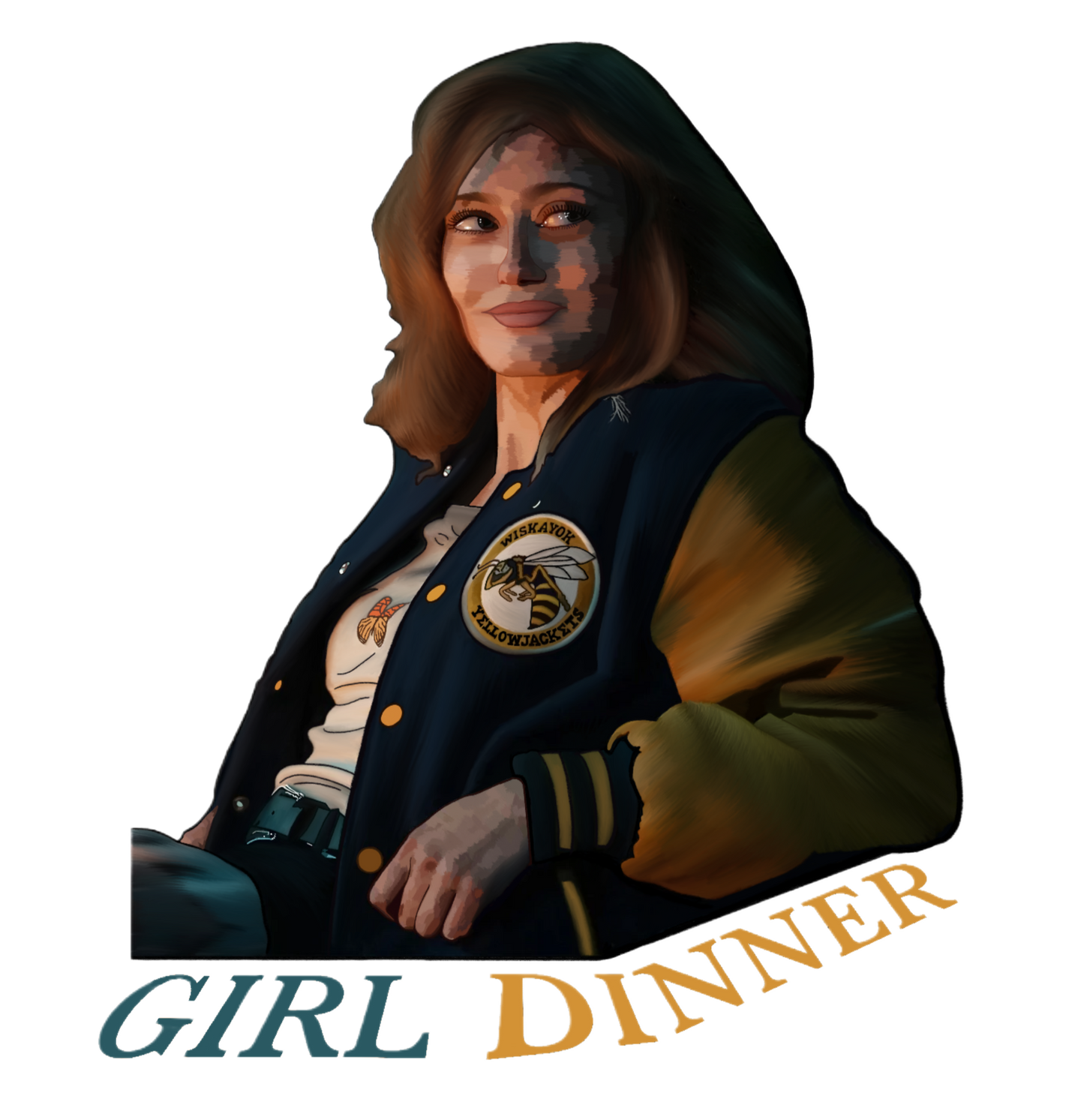 “Girl Dinner” Yellowjackets Sticker