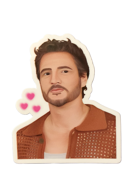 Pedro Pascal “Hearts” Sticker