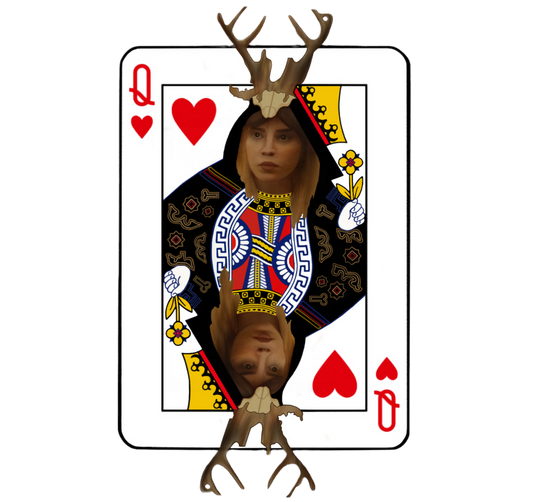 “Queen of Hearts” Yellowjackets Sticker