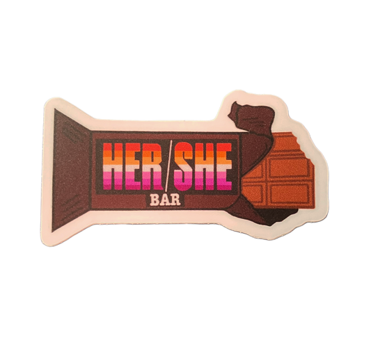“Her/She” Lesbian Pride Sticker