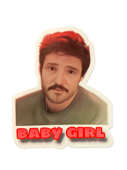 Pedro Pascal “Baby Girl” Sticker